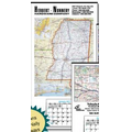 Mississippi State Map Calendar - Large Full Apron